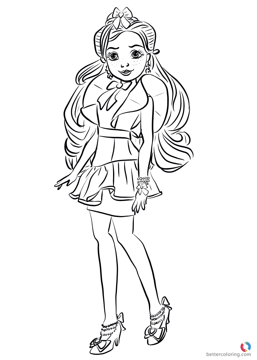 857x1200 Jane Wicked World From Descendants Coloring Pages Printable