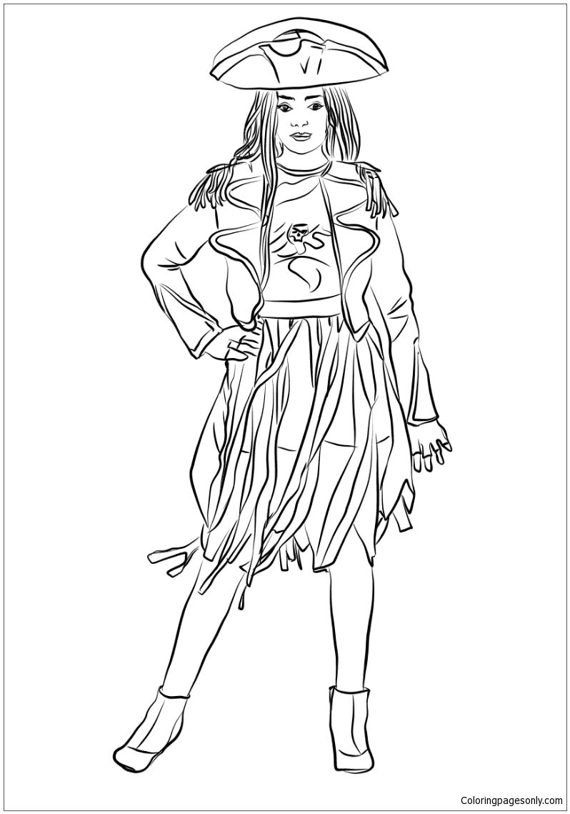 798x1139 Descendants Uma Coloring Page