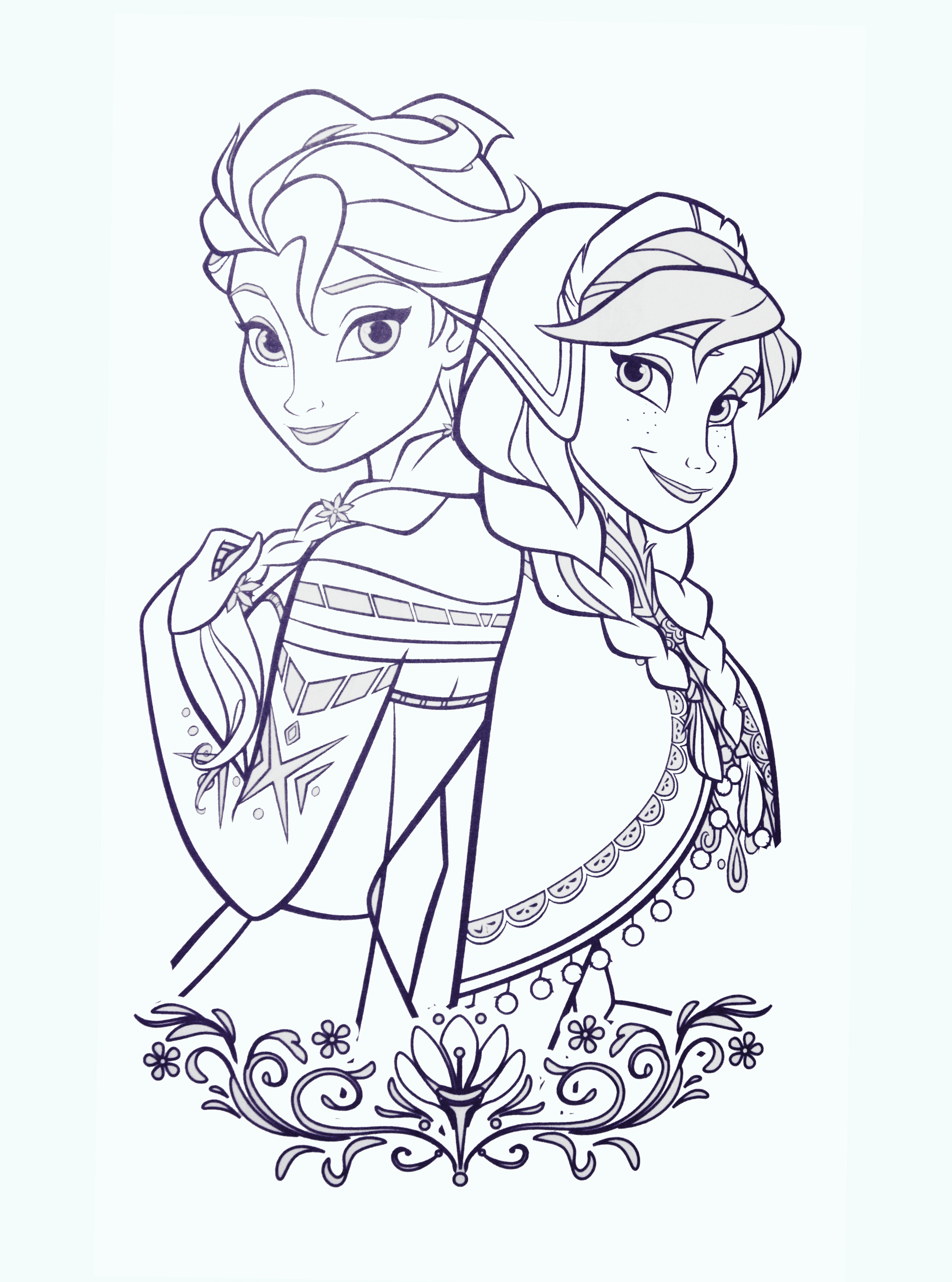 1944x2617 Disney Descendants Coloring Pages Free