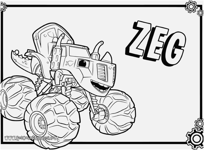 827x609 Descendants Coloring Pages Design Top Blaze And The Monster