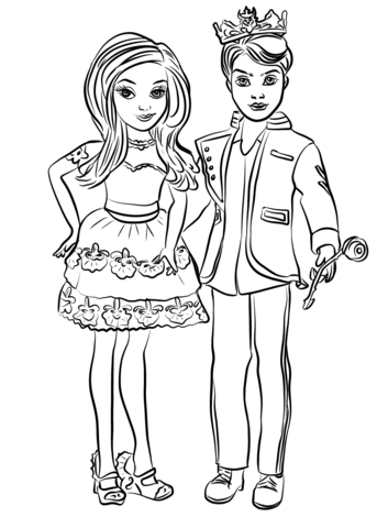 343x480 Free Printable Descendants Coloring Pages