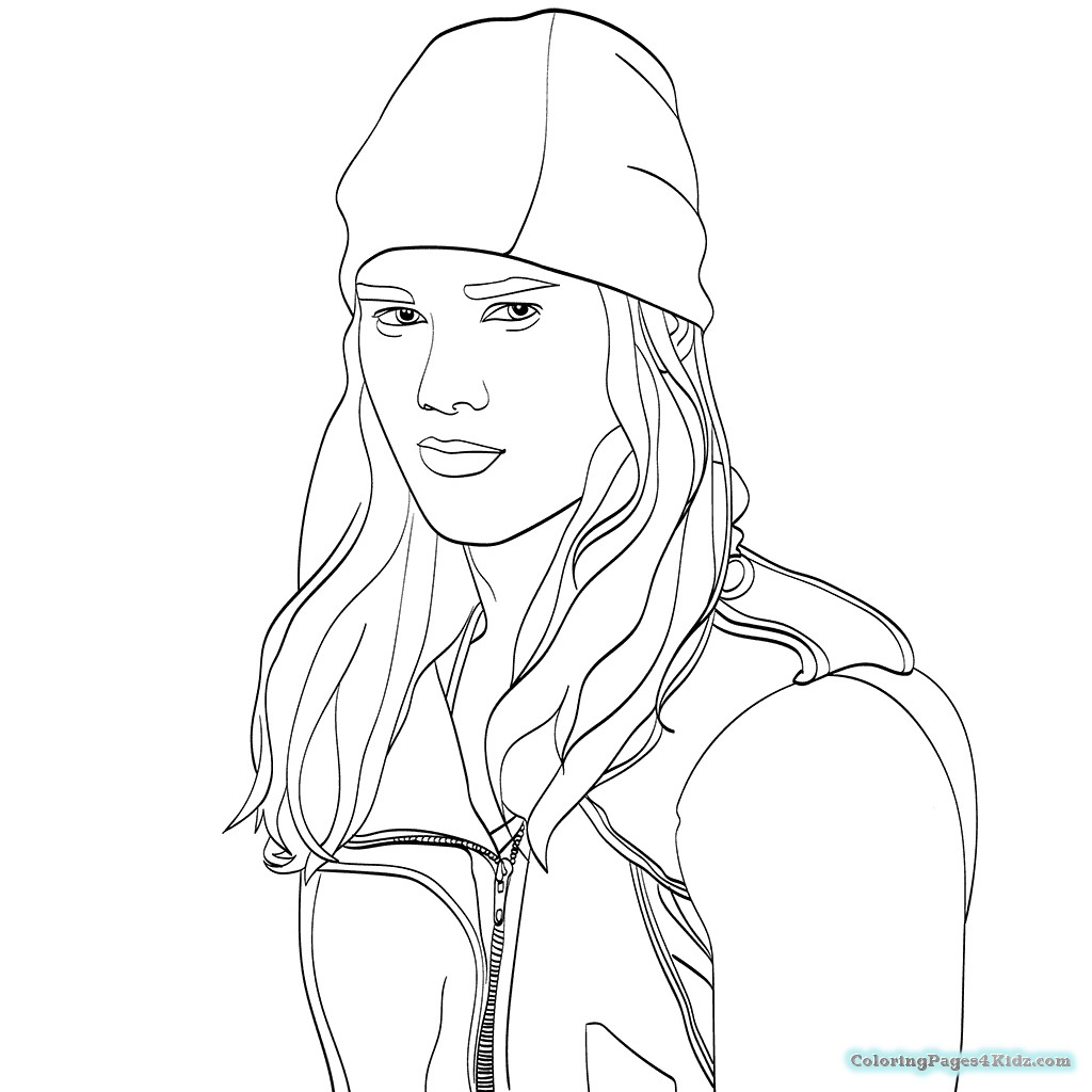 1024x1024 Evie From Descendants Wicked World Coloring Page Free Printable