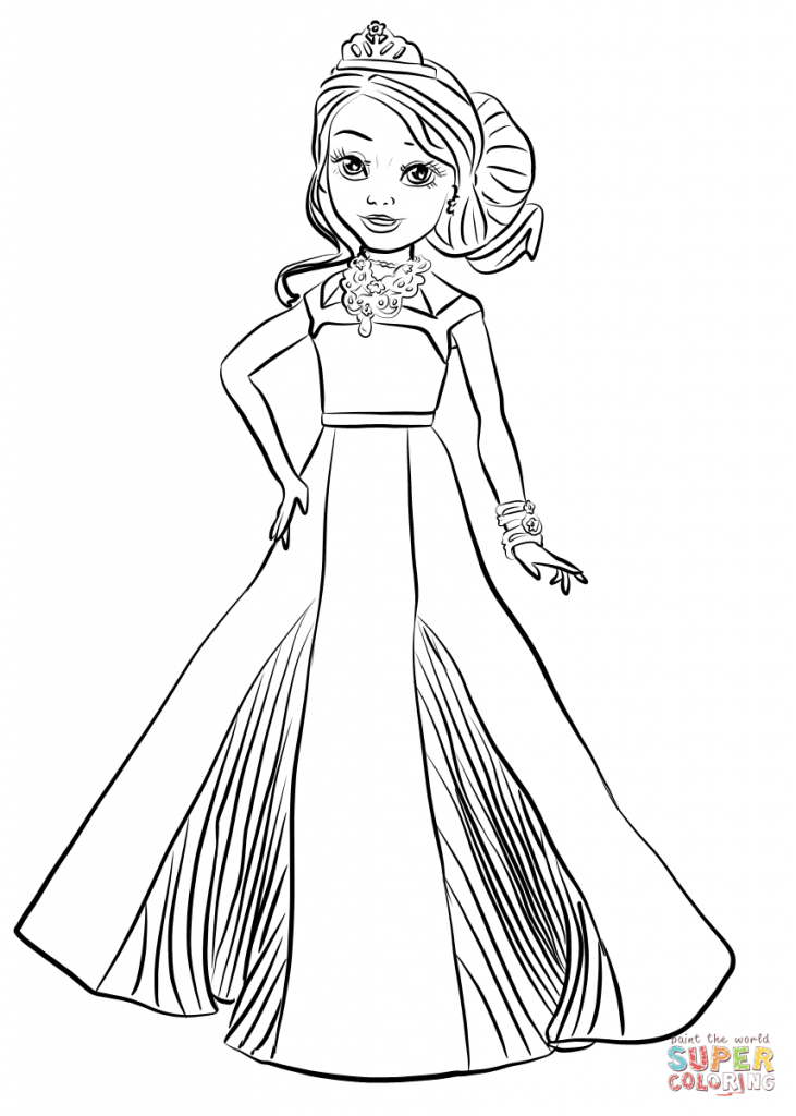 731x1024 Top Descendants Wicked World Coloring Pages