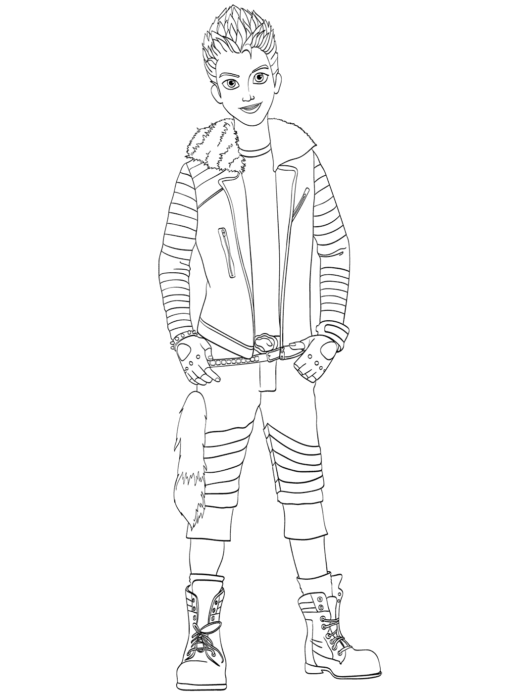 1024x1400 Descendants Coloring Pages