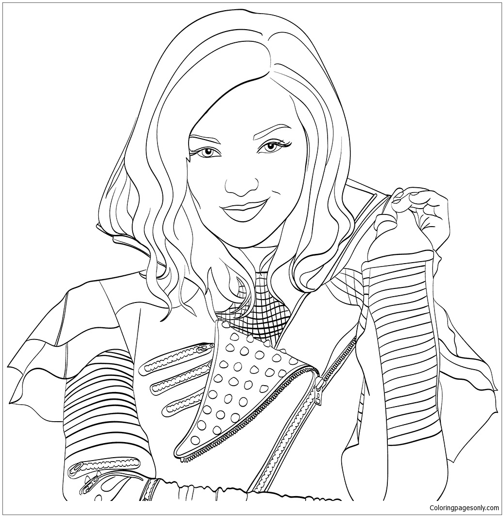 1037x1063 Best Of Disney Descendants Coloring Pages Gallery Printable