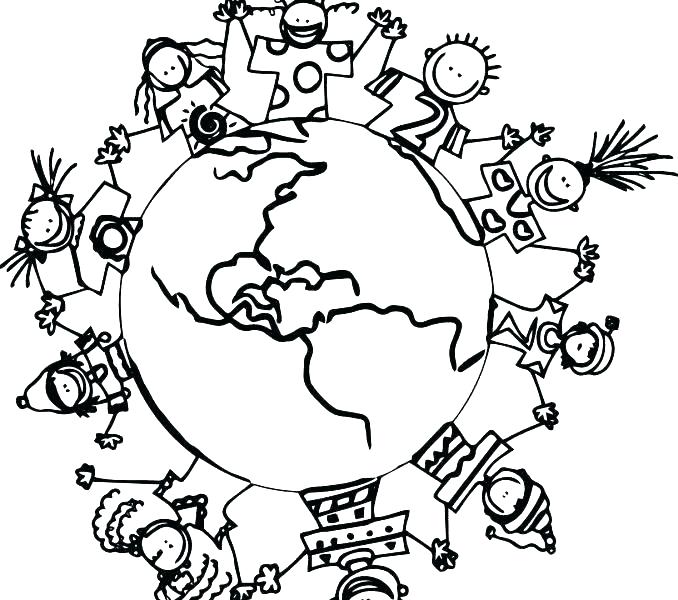 678x600 World Coloring Pages World Coloring Pages Children