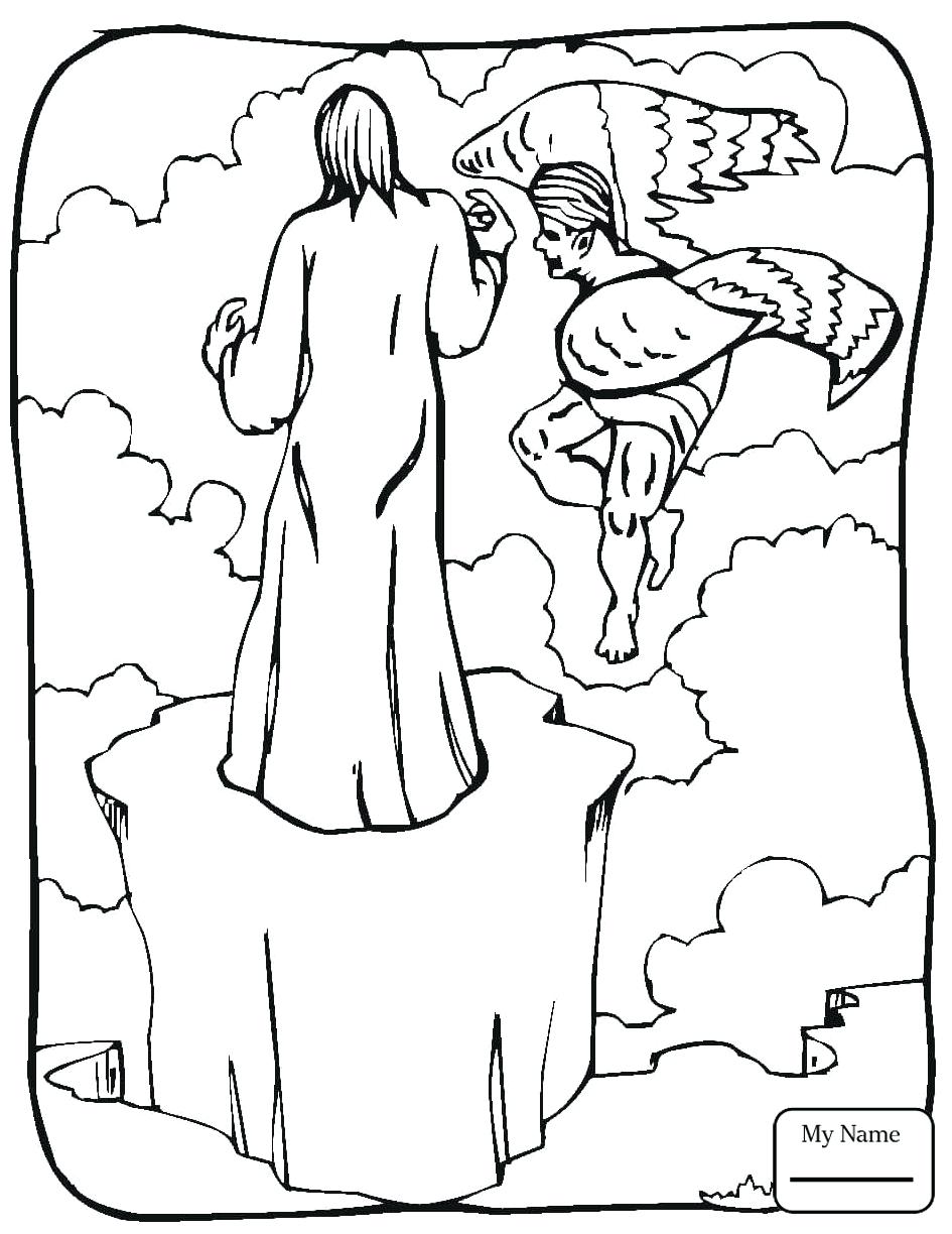 945x1224 Coloring Pages Desert Coloring Pages Bible Tempted