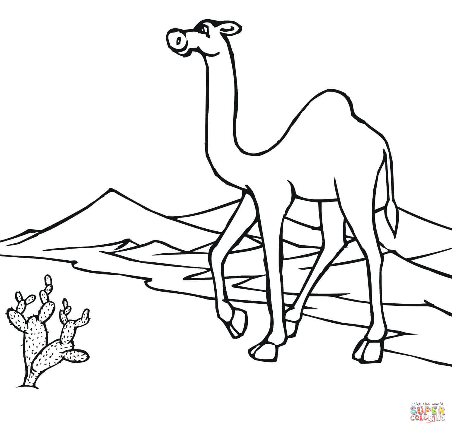 1500x1424 Desert Coloring Pages