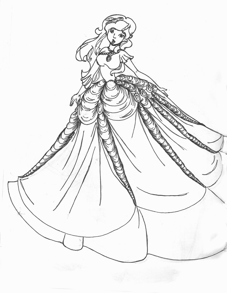 786x1016 Aramina In Ball Dress Coloring Dragon Colouring Pages