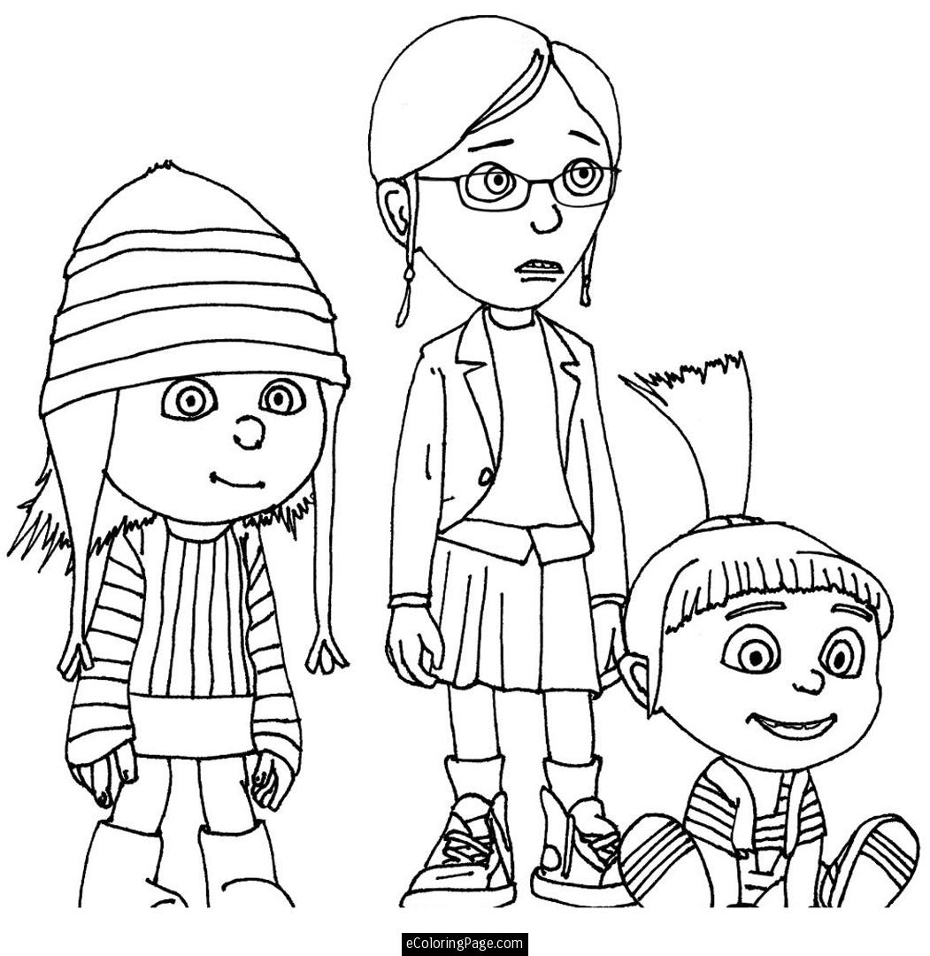 1051x1080 Despicable Me Coloring Pages