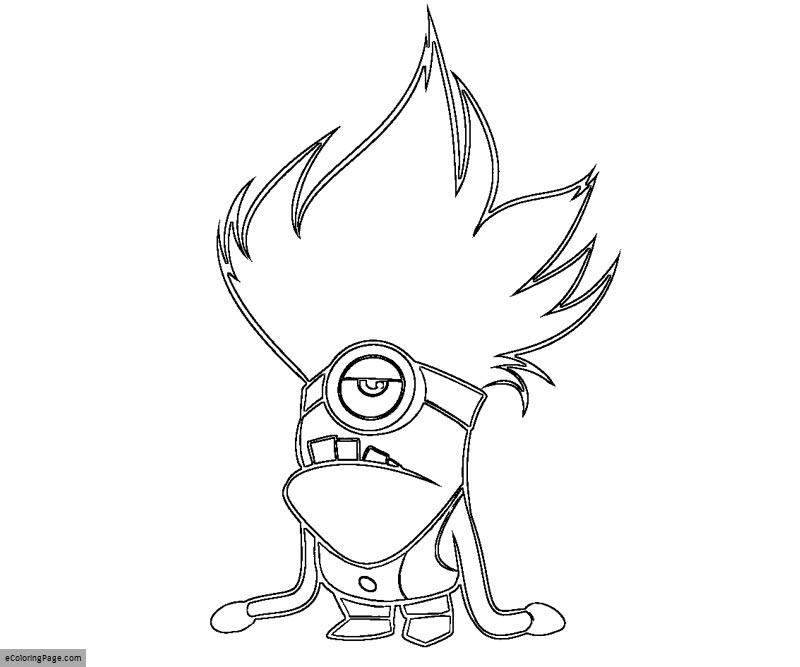 800x667 Despicable Me Evil Minion Coloring Page For Kids Ecoloringpage