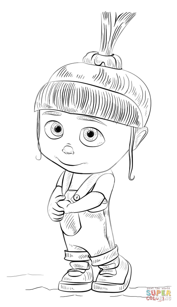 680x1180 Despicable Me Agnes Coloring Pages Free Coloring For Kids