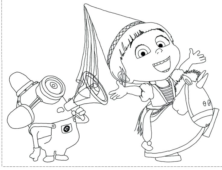736x564 Agnes And Unicorn Despicable Me Easy Coloring Pages Zahlkarte Site