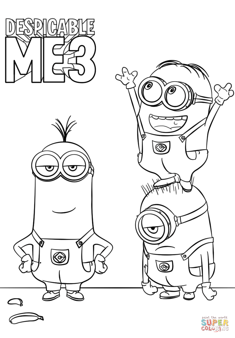 824x1186 Despicable Me Minions Coloring Page Free Printable Coloring