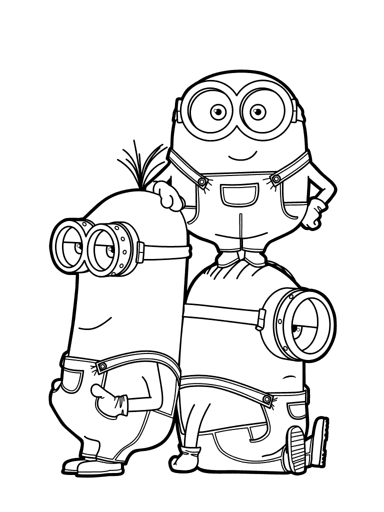 768x1024 Despicable Me Coloring Pages