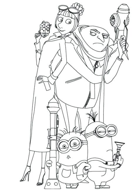 Despicable Me Printable Coloring Pages at GetDrawings | Free download