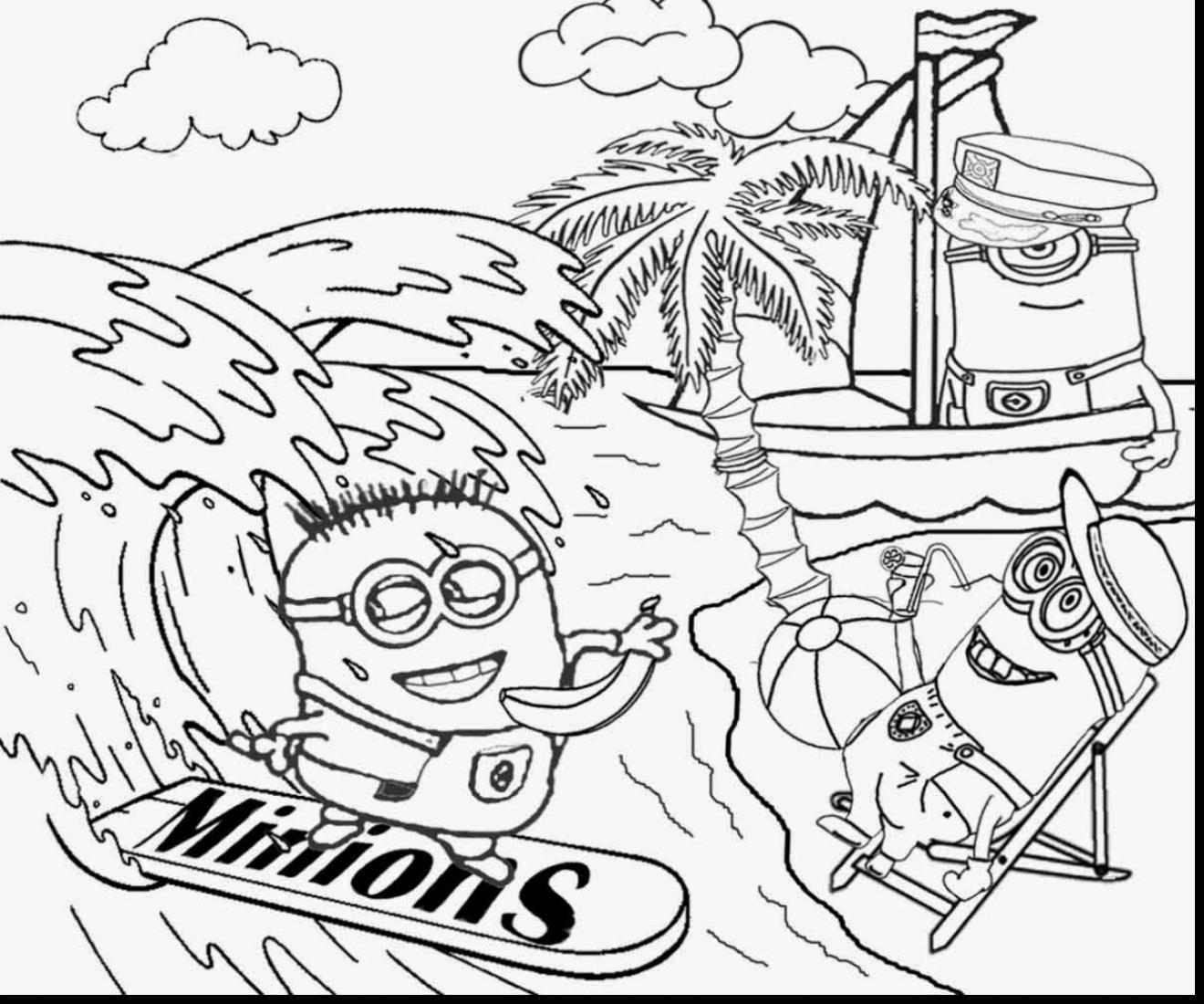 1320x1100 New Despicable Me Coloring Page Fun