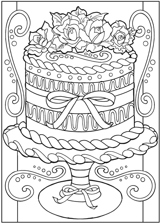 650x905 Dessert Coloring Pages