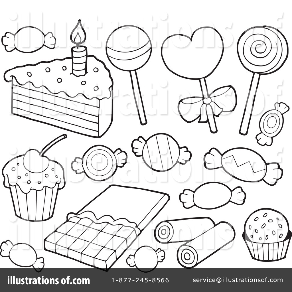 1024x1024 Dessert Coloring Pages
