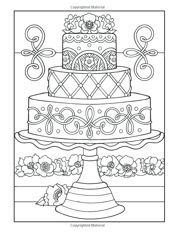 600x800 Dessert Coloring Pages Free Cake Coloring Sheets