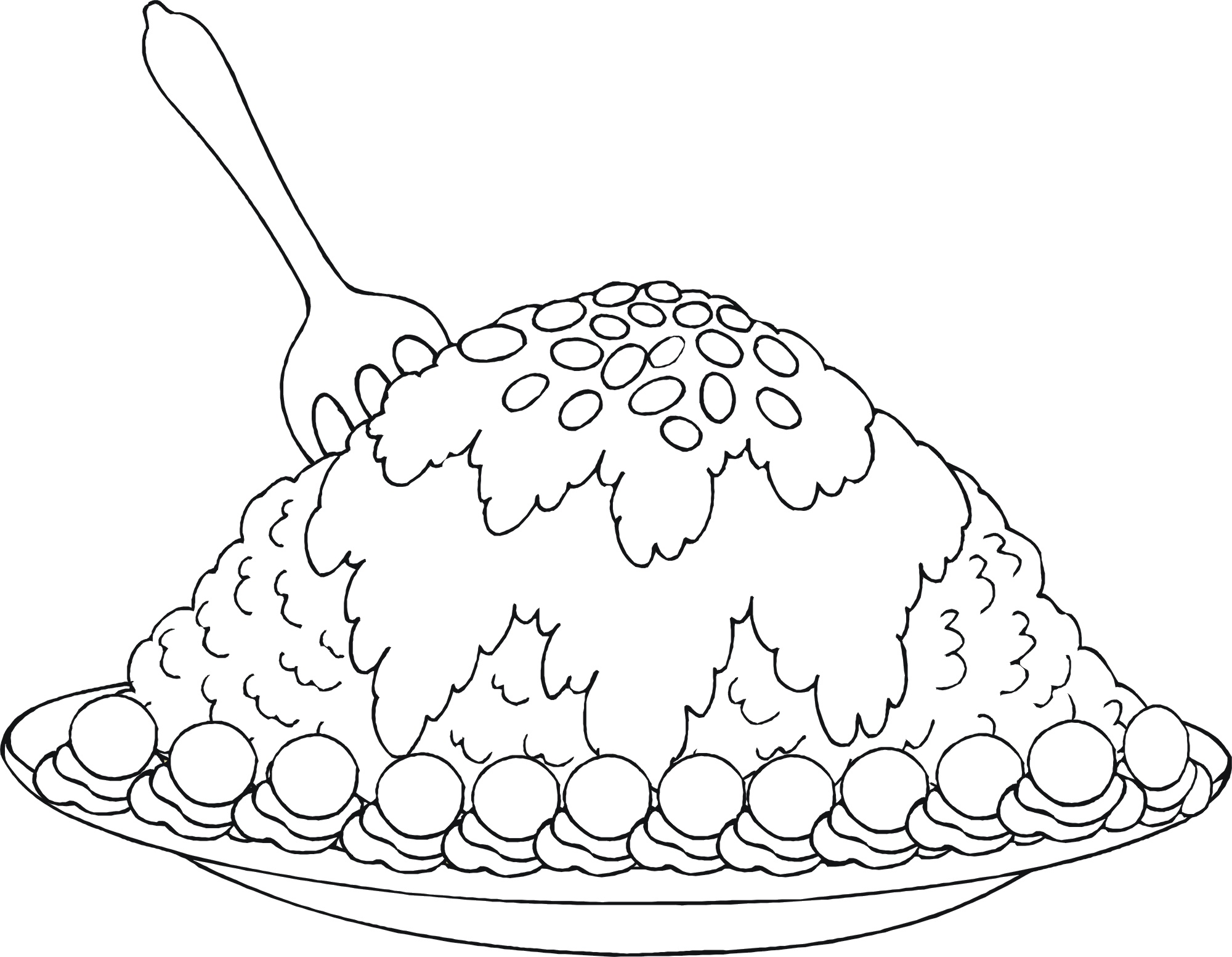 2000x1553 Fabulous Dessert Coloring Pictures On Dessert Coloring Pages