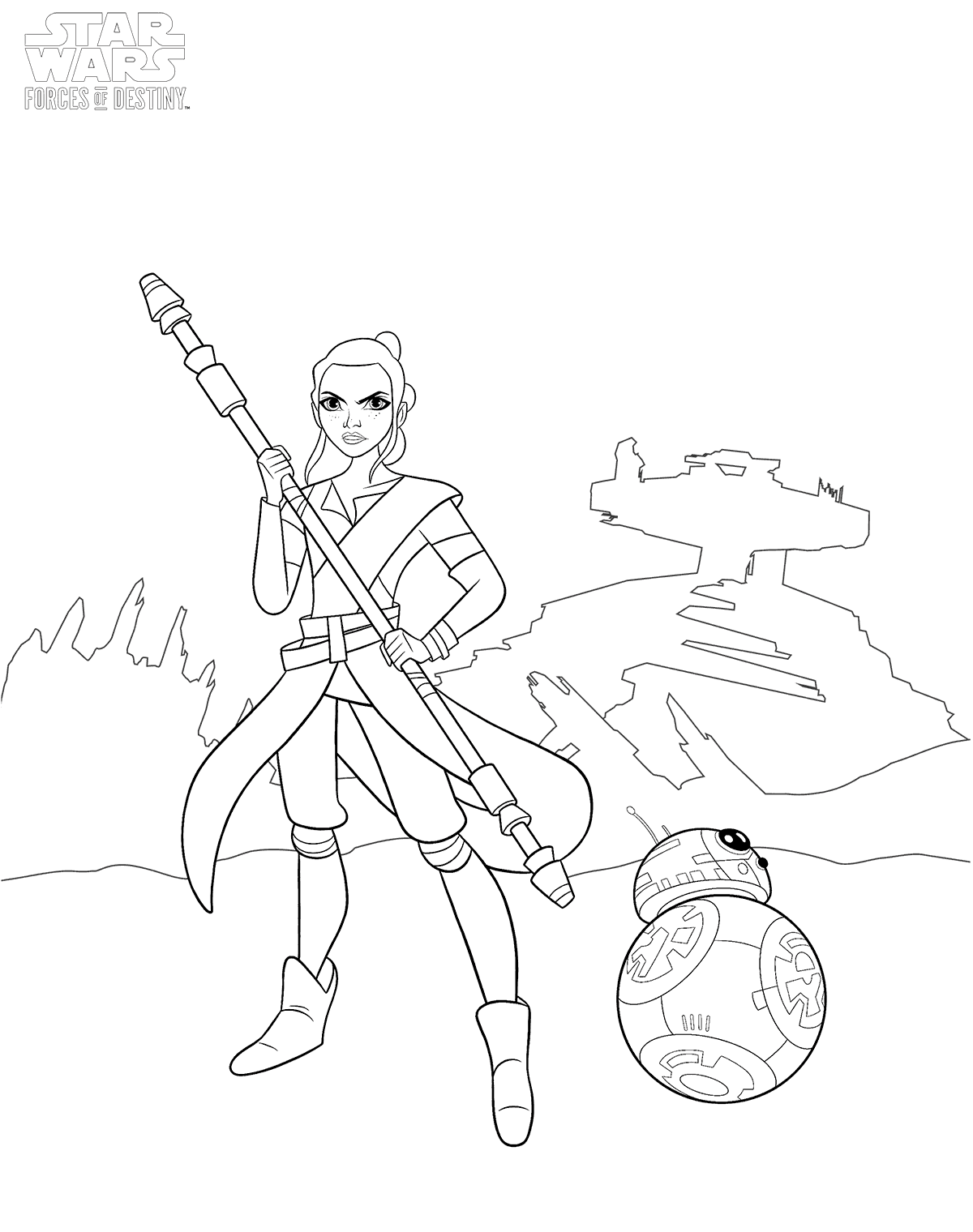 1200x1520 Star Wars Forces Of Destiny Coloring Pages