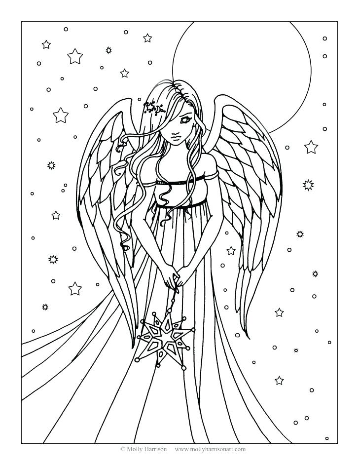 728x942 Angel Coloring Pages Angel Coloring Pages With Wallpapers Coloring