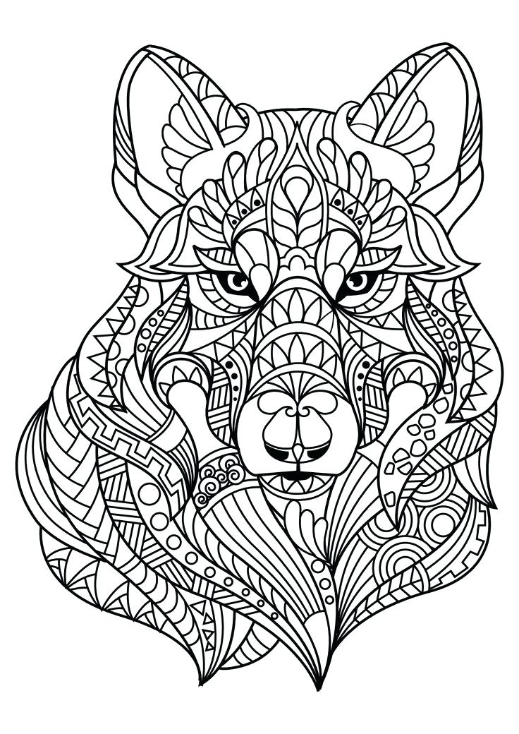 736x1040 Mandala Animal Coloring Pages Fun Time