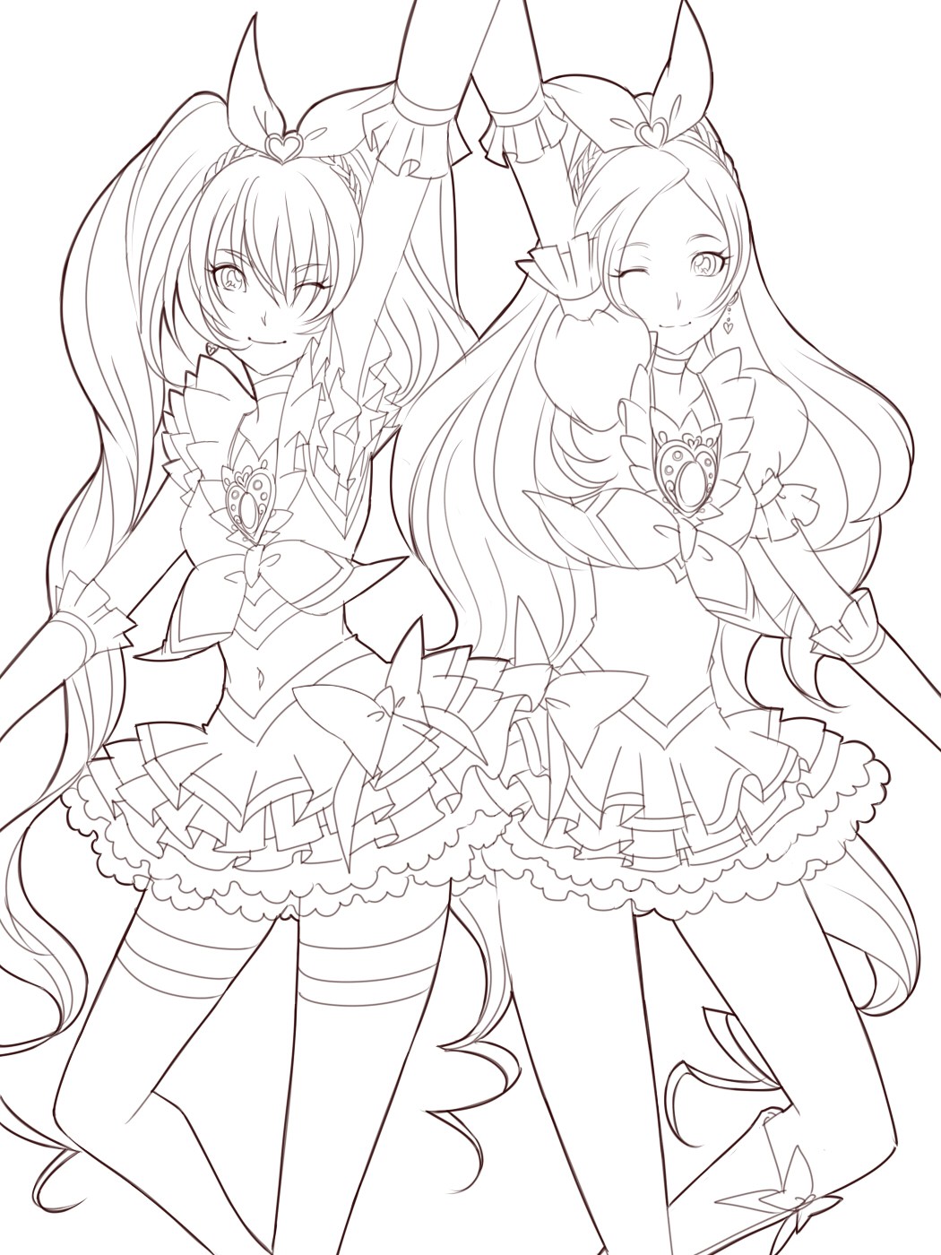 1050x1400 Pretty Cute Anime Girls Coloring Pages For Kids