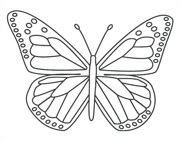 600x470 Butterfly Printable Coloring Pages Printable Butterfly Coloring