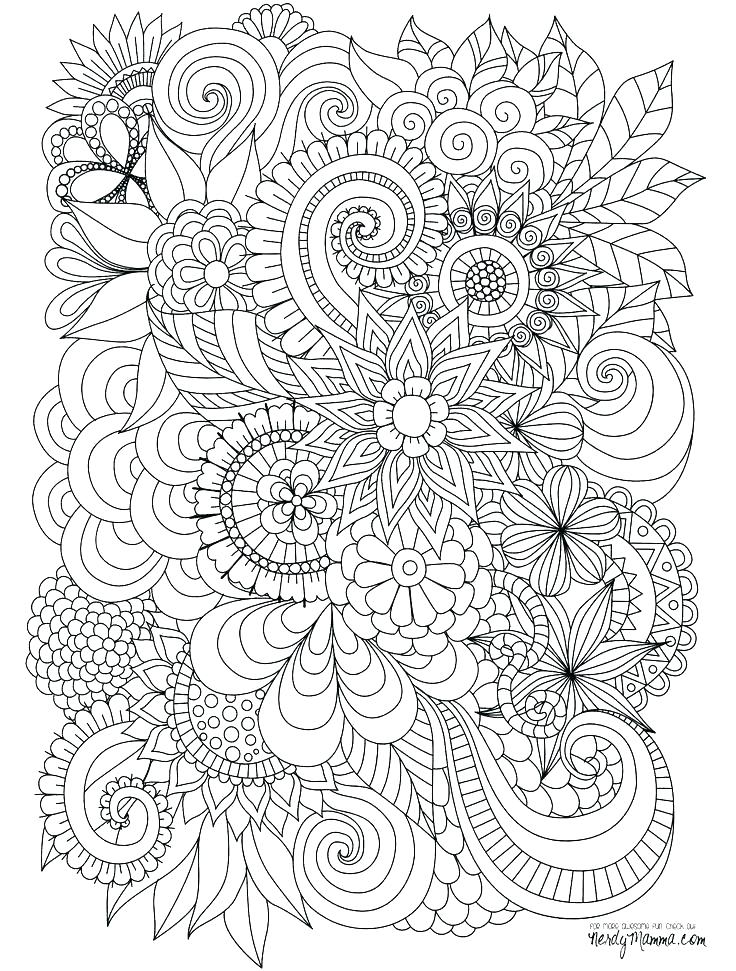 736x971 Free Intricate Coloring Pages