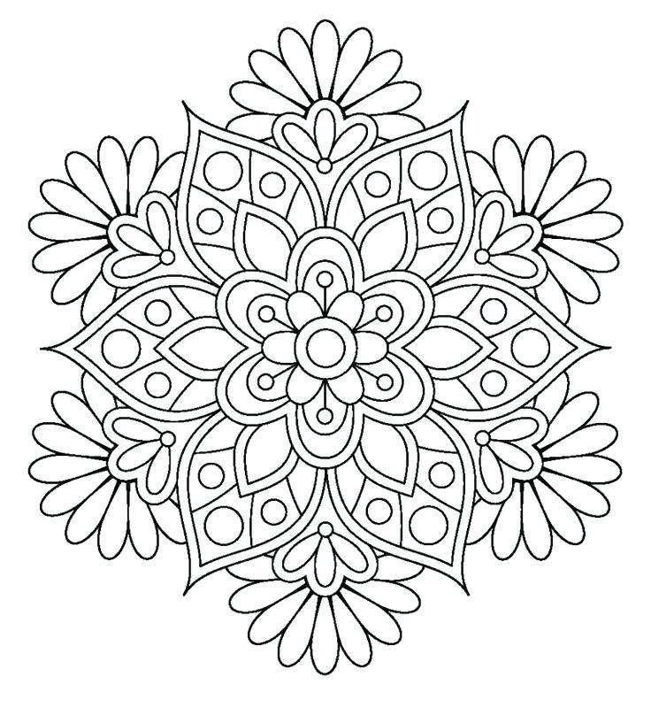 736x817 Printable Flower Coloring Pages For Girls Vanda