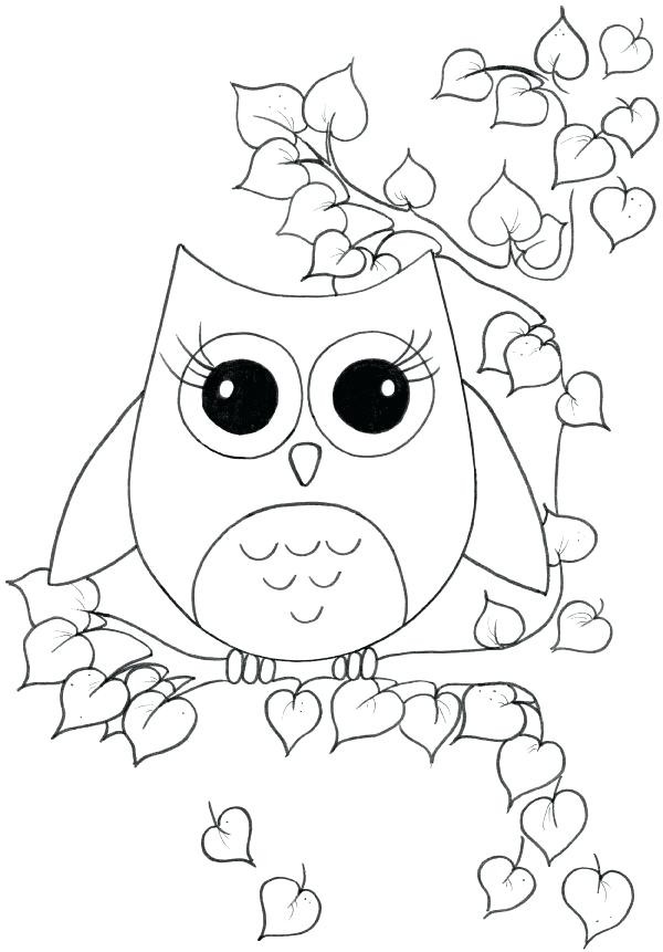 600x861 Fresh Owl Coloring Pages For Kids Owl Coloring Books Also Owl