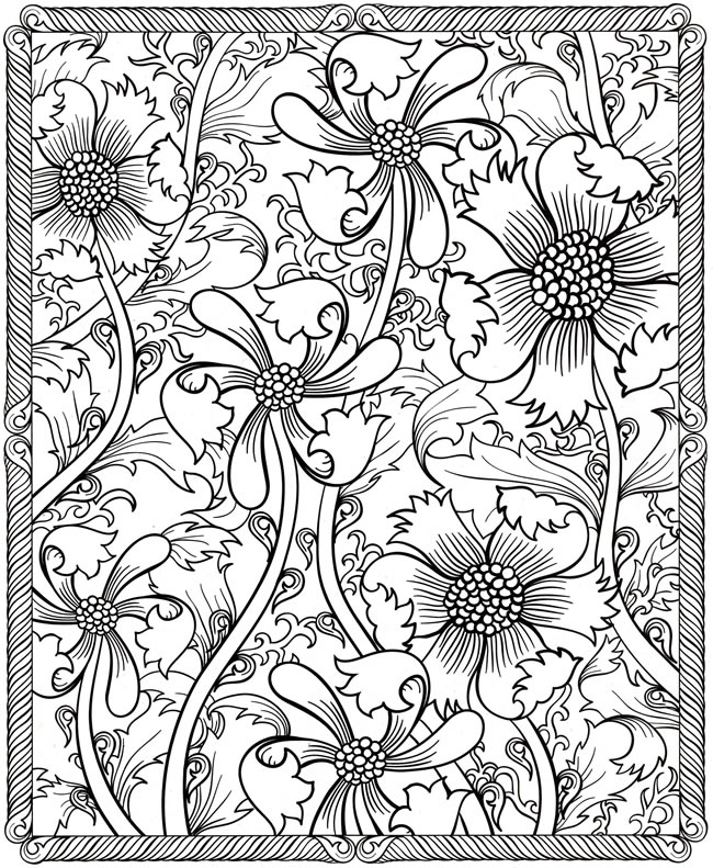 650x791 Hard Coloring Pages For Adults