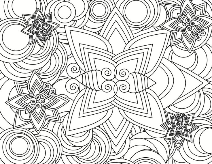 736x568 Cool Designs To Color Printable Coloring Pages For Teenagers
