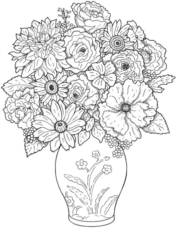 600x773 Hard Detailed Coloring Pages Printables