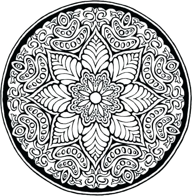 650x662 Coloring Pages Of Mandalas Adult Mandala Coloring Pages Mandala