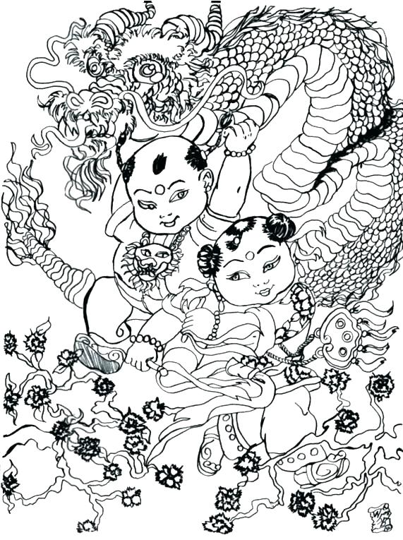 571x765 Dragon Coloring Pages For Adults Detailed Coloring Pages Detailed