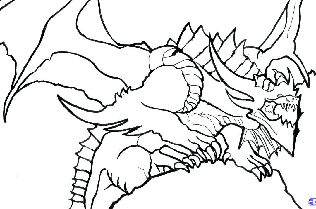 1080x716 Fresh Detailed Dragon Coloring Pages Dragon Coloring Pages