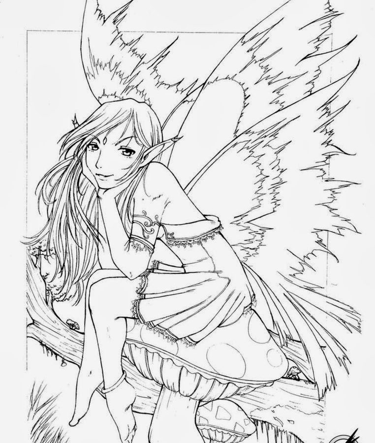 762x900 Fairies Coloring Pages Free Printable Fairy Adult To Print Tooth