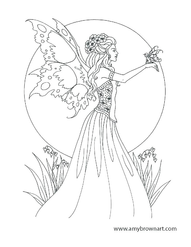 736x952 Gothic Coloring Pages Detailed Fairy Coloring Pages Fairy Coloring