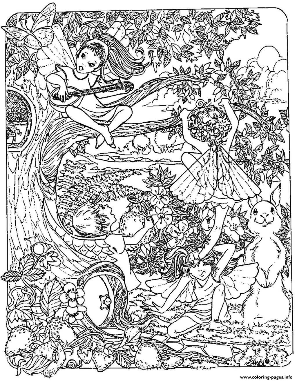 1024x1314 Detailed Coloring Pages For Adults Printable Fantasy