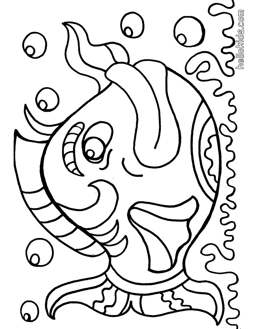 820x1060 Miracle Fish Colouring Picture Big Coloring Pages Hellokids Com