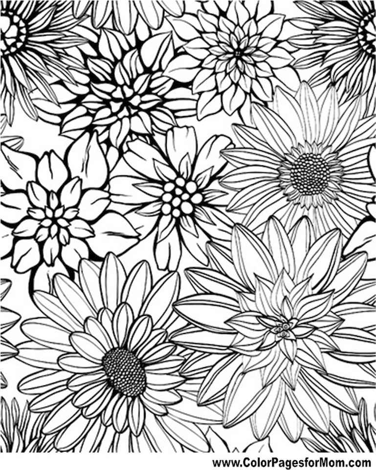 769x960 Get This Detailed Flower Coloring Pages For Adults Printable