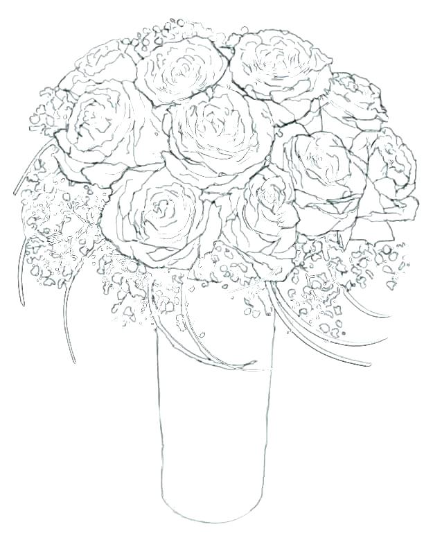 612x792 Realistic Flower Coloring Pages Realistic Flowers Coloring Pages
