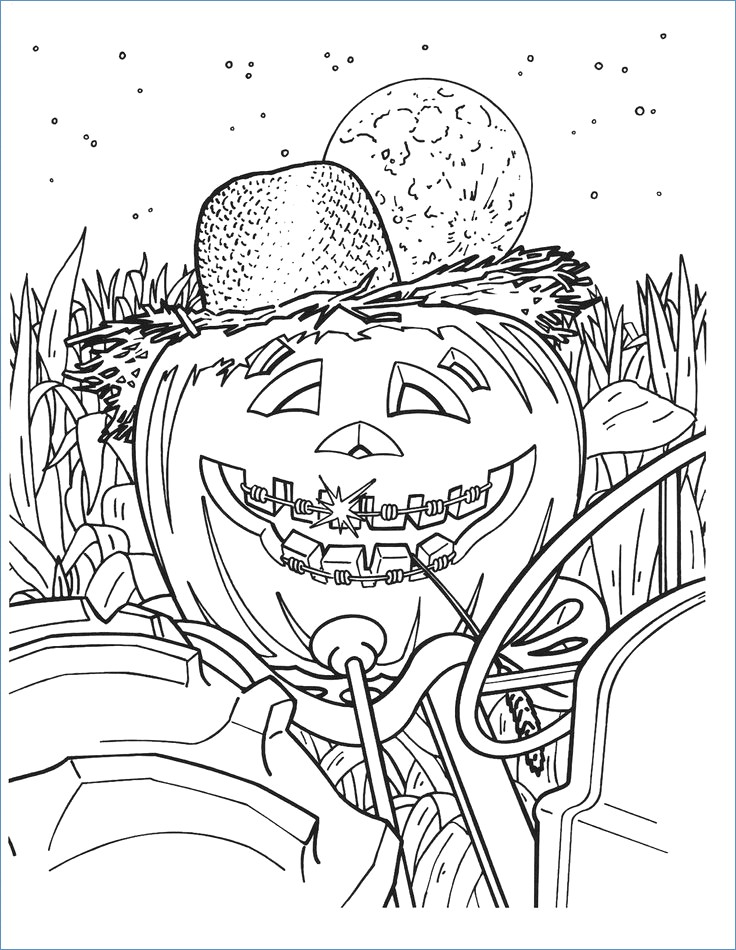736x950 Halloween Coloring Pages For Elementary