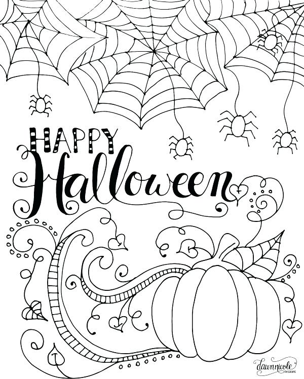 600x748 Halloween Coloring Pages Free Printable Free Printable Coloring