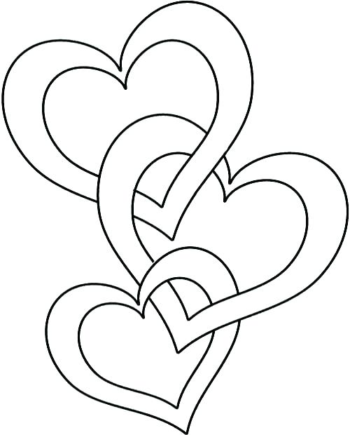 500x620 Heart Coloring Page Phone Coloring Pages Coloring Page Of A Heart