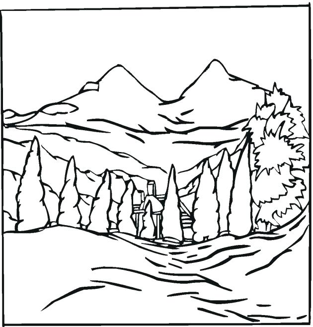 630x658 Landscape Coloring Books For Adults Plus Detailed Landscape