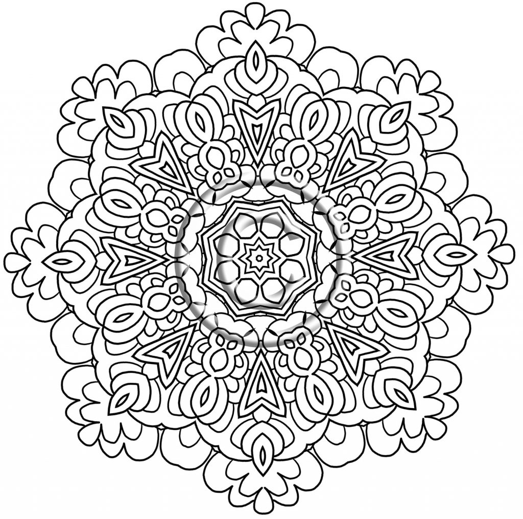 1024x1015 Coloring Pages Mandala